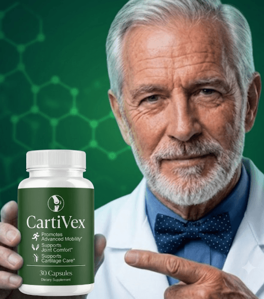 CartiVex bottle presented for review